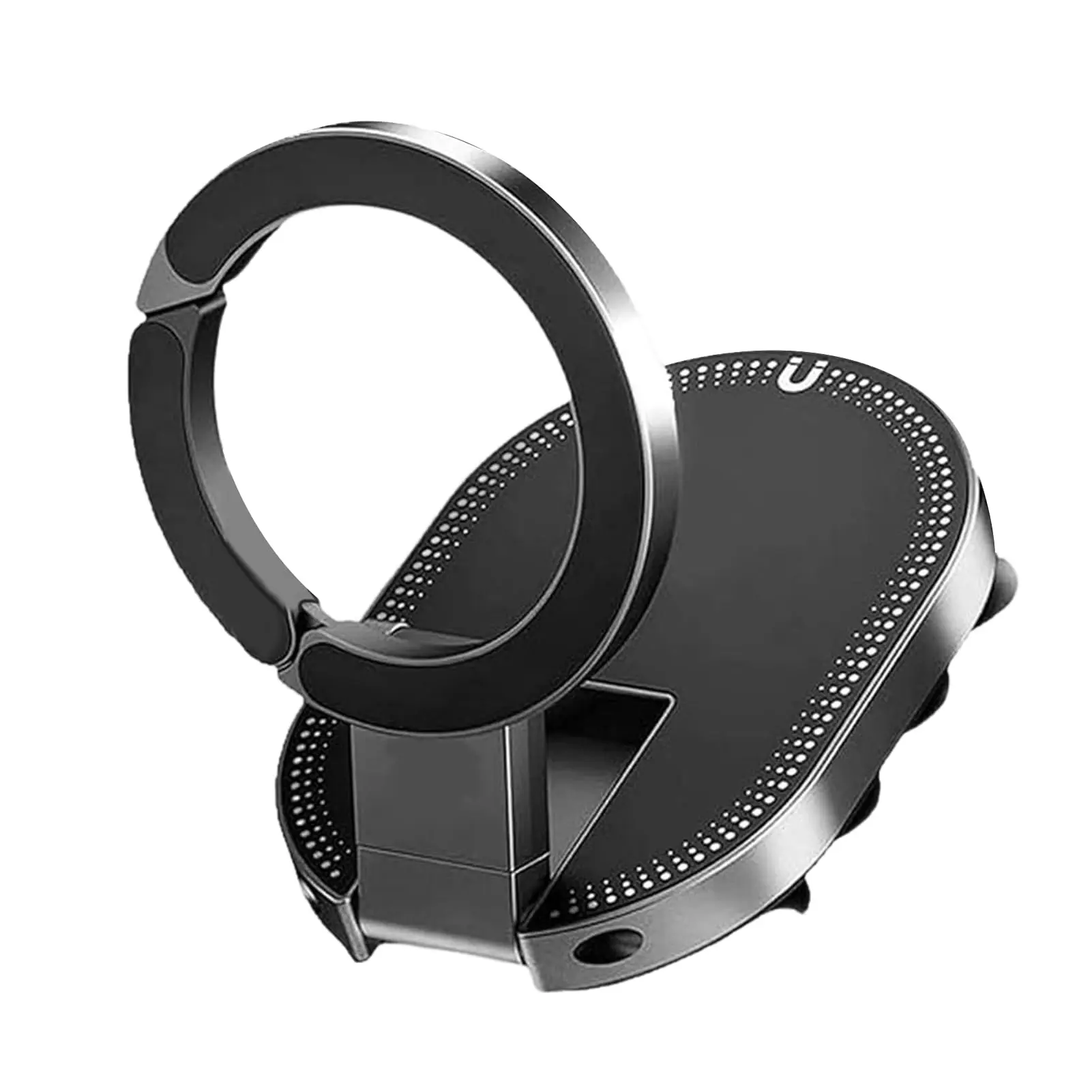 Double-Sided Suction & Magnetic Phone Holde - Foldable Hands-Free Silicone 3 in 1 Magnetic Phone Mount, 360° Rotation with 18 Strong Suction Cups for Car Dashboards Offices Kitchens