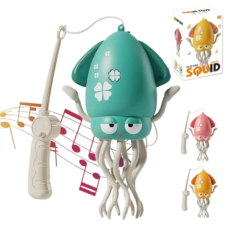 Funny Dancing Music Octopus Electronic Pets Luminous Toys Interactive Antistress Stress Relief Toy for Kids Christmas Gifts Childrens Auto-Dance Obstacle-Sensing Colorful Plastic Toy