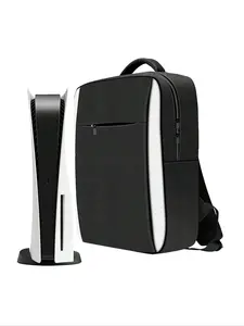 Travel Backpack for PS5 Console, Protective Carrying Case Storage Bag Compatible with Sony PlayStation 5 Console, Headset, Game Discs, for PS5 Controller
