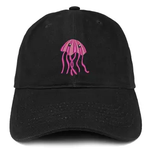 Trendy Apparel Shop Jellyfish Embroidered Unstructured Cotton Dad Hat