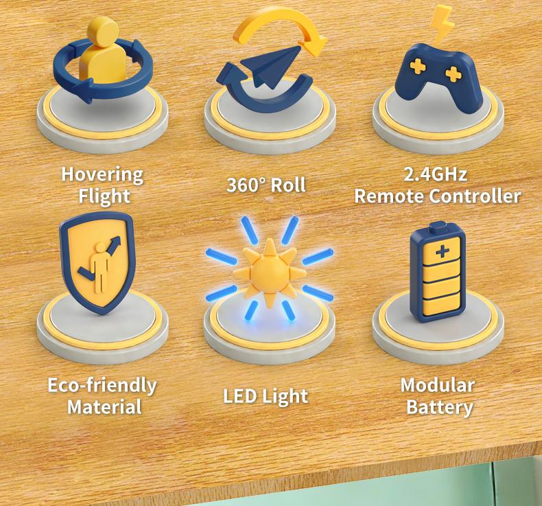 Four-Axis Football Stunt Drone | 360° Rolling & Hovering | Anti-Collision Remote Control Aircraft | Competitive Spherical Aeromodel