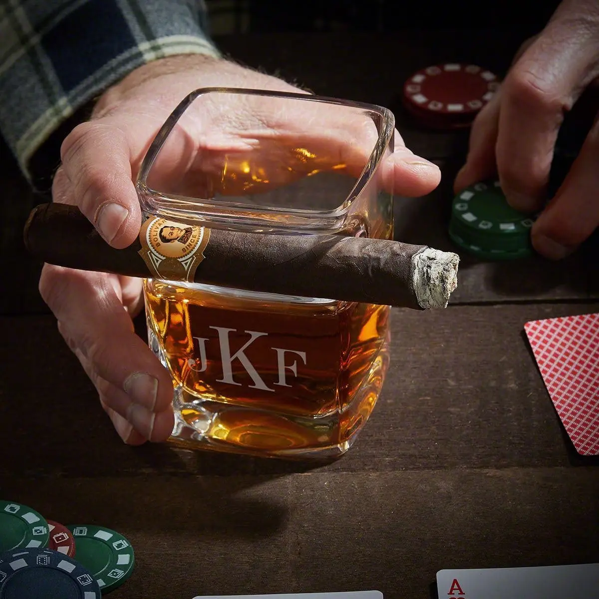 HomeWetBar Personalized Glass - Custom Whiskey
