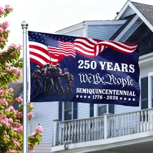 USA 250Th Anniversary Flag Anniversary United States Semiquincentennial