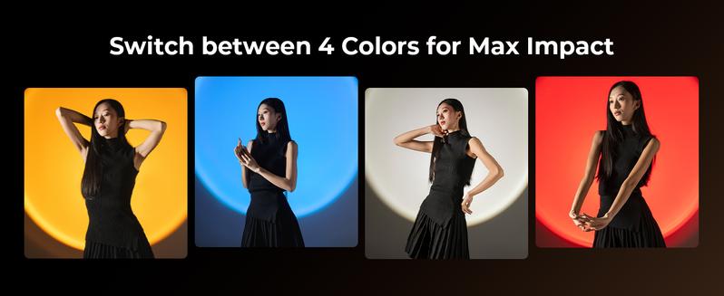 SmallRig RF 10C Portable Focusable LED Video Light 4634 RGB 7500mAh Battery 4 Color Filters for Photography Content Creation Holiday gift