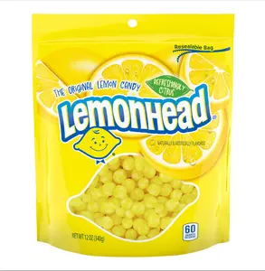 Lemonhead Hard Lemon Candy, Refreshingly Citrus, Resealable Bag, 12 oz