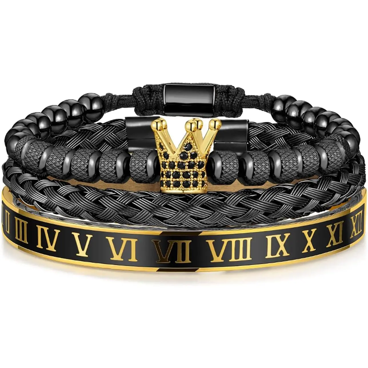 I:Gold & Black- Crown Cz