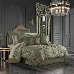 Santino Jade 4-Piece Comforter Set by J Queen