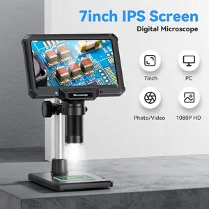 7 Inch Digital Microscope 1200X 16MP – HD Electronic Magnifier for PCB Soldering, Phone Repair & Inspection