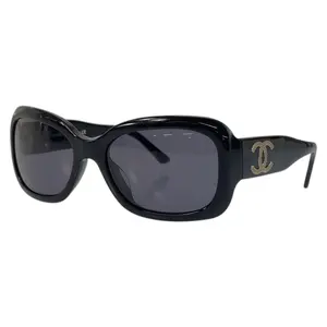 Pre-owned CHANEL Plastic Small Leather Goods Coco Mark Sunglasses