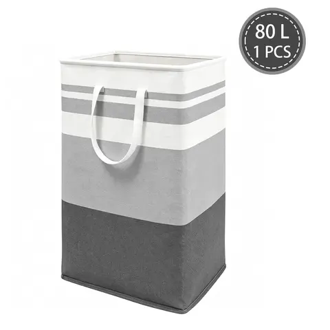 DGAPHRO Laundry Basket,80L Freestanding Waterproof Laundry Hamper, Collapsible Dirty Clothes Hampers for Laundry with Reinforced Handles in Laundry Room, College Dorm, Bathroom, Bedroom,Decor.
