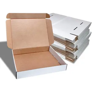 Corrugated Shipping Boxes 8x8x4Inches, 30Pack  Cardboard Literature Mailers, Durable Small Business Mailing Boxes for Packaging & Shipping Supplies, White,Shipping boxes made from recycled paper