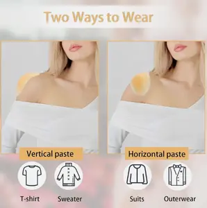 2× Silicone Shoulder Pads for Womens Clothing Anti-Slip Shoulder Push-Up Pads