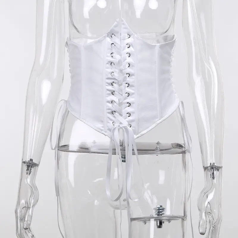 21155 White tided waist