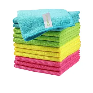 4 Colors Microfiber Absorbent Cleaning Towel Durable Multi Use Kitchen Household Rag