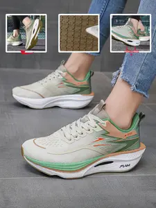 Couple's Thick Sole Running Shoes Designed for Valentine's Day, Mid-Calf Breathable Mesh, Anti-Slip Tpu System for Gym & Outdoor Use