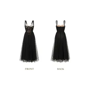 Dream Harbor Midnight Dress,LaceMade Official Authentic Formal Womenswear with Fishbone Support & Adjustable Straps SwimWeek