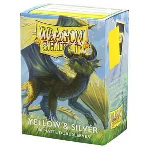 Dragon Shield: Matte Dual - Yellow & Silver [Sleeves]