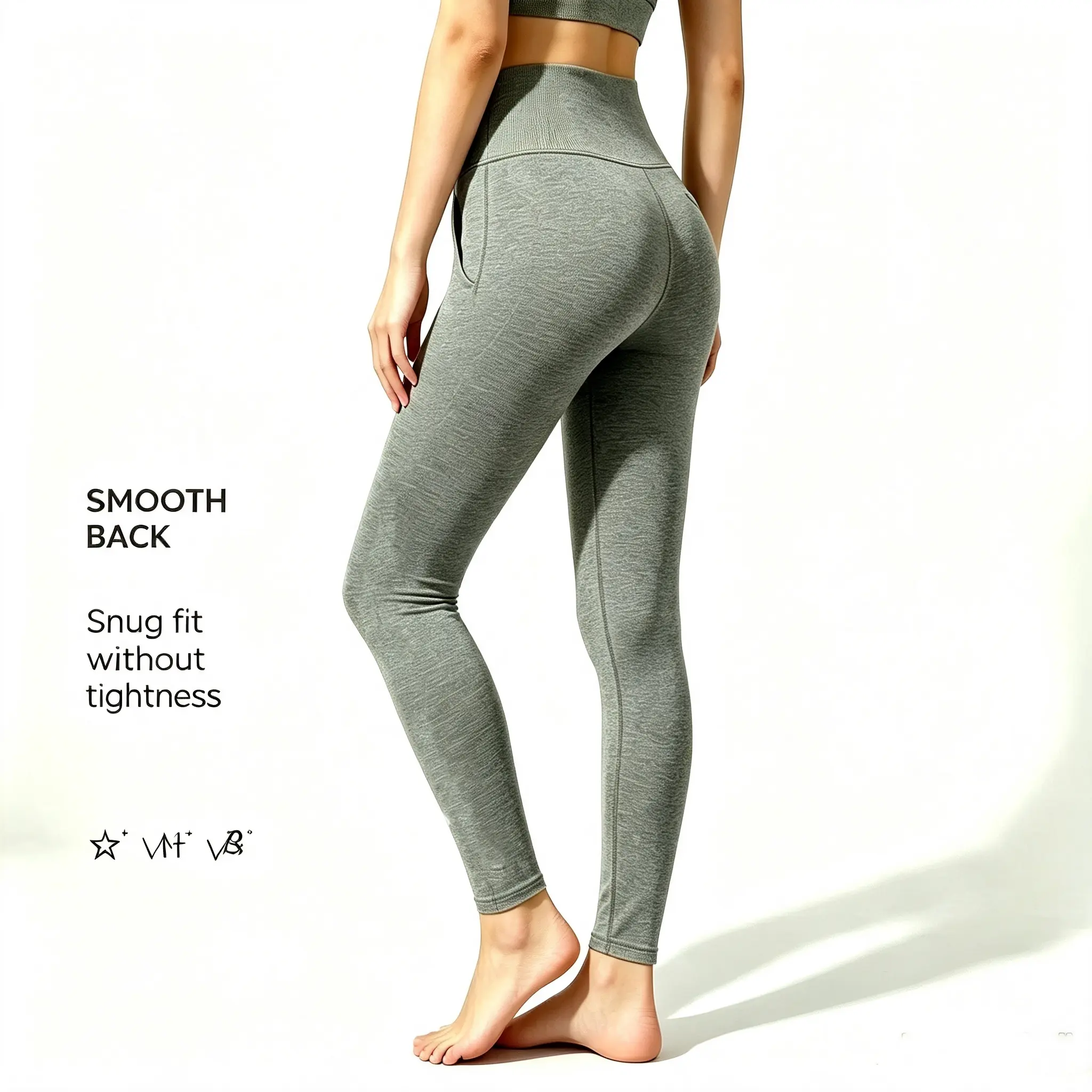 Women’s High Waist White Fleece Lined Thermal Leggings with Side Pockets, Minimal Outer Seam Soft High Stretch Warm Winter Pants for Daily Workout Home Lounging Outdoor Travel polyester gym buttery women clothes female