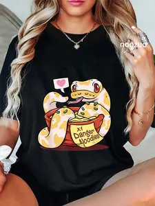 100% Cotton Danger Noodle Ball Python Snake Meme Reptile Snake Lover T-Shirt