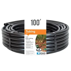 DIG 1/2 in. Poly Drip Tubing 100 ft. for Tiling and Drainage Applications