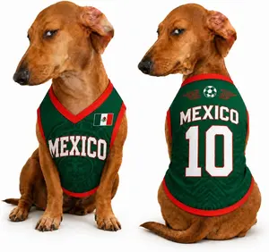 [Custom Number 1-33] Dog Soccer Mesh Jersey, Dog Cat Football Fan Shirt, Pet Jersey 2026 Game Day Outfit
