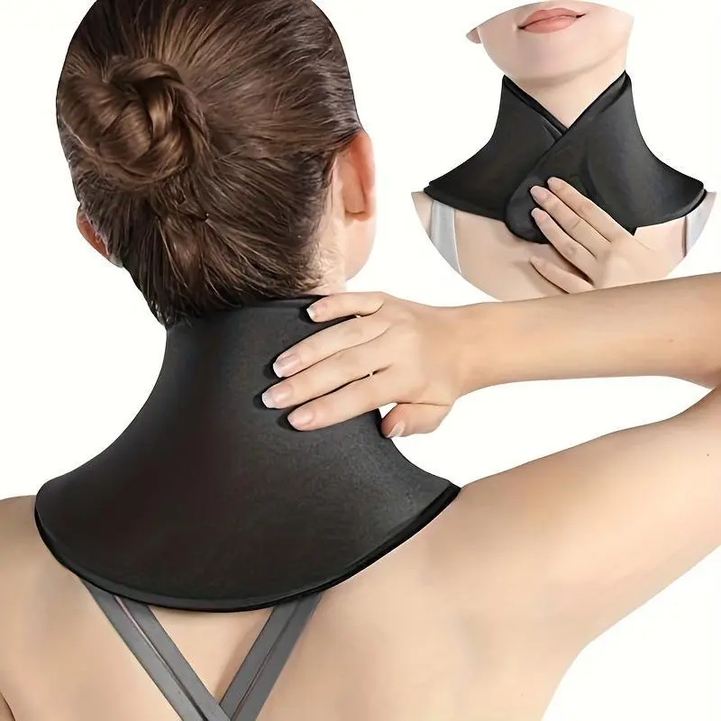 Neck Ice Pack, Neck Cold Compress Gel Pack, Neck Cold Compress Gel Wrap, Wearable Cold Pack, Cooling Pads, Comfortable Neck Ice Pack for Home and Outdoor