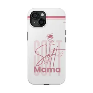 Soft Life Mama Phone Case | Tough Protective Case, Pink Script Design,phone Case Suitable for Iphone 11/12/13/14/15/16/17 Pro Promax Plus Air and Samsung S22/S23/S24/S25 Plus Ultra Fe,the Gift of Mother's Day, Accessories, Shell