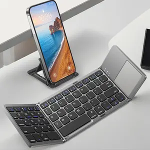 Ultra-thin Wireless Mini Bluetooth-compatible Keyboard, Foldable & Simple Design Tablet Keyboard for Household & Office, Durable Keyboard