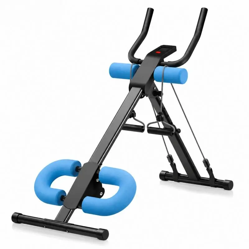 Foldable Ab Trainer with Counter, Adjustable Core Workout Machine for Home Gym, Portable Abdominal Exercise Equipment, Compact Sit-Up and Core Training Machine for Men and Women, Full Body Fitness Workout Equipment