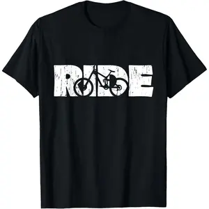 100% Cotton Ride Your Mountain Bike MTB T-Shirt Small