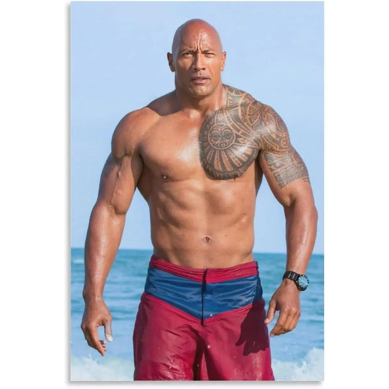 Dwayne The Rock Johnson Wrestler Actor Wrestling(7) Poster Decorative Painting Canvas Wall Art Living Room Posters Bedroom Painting