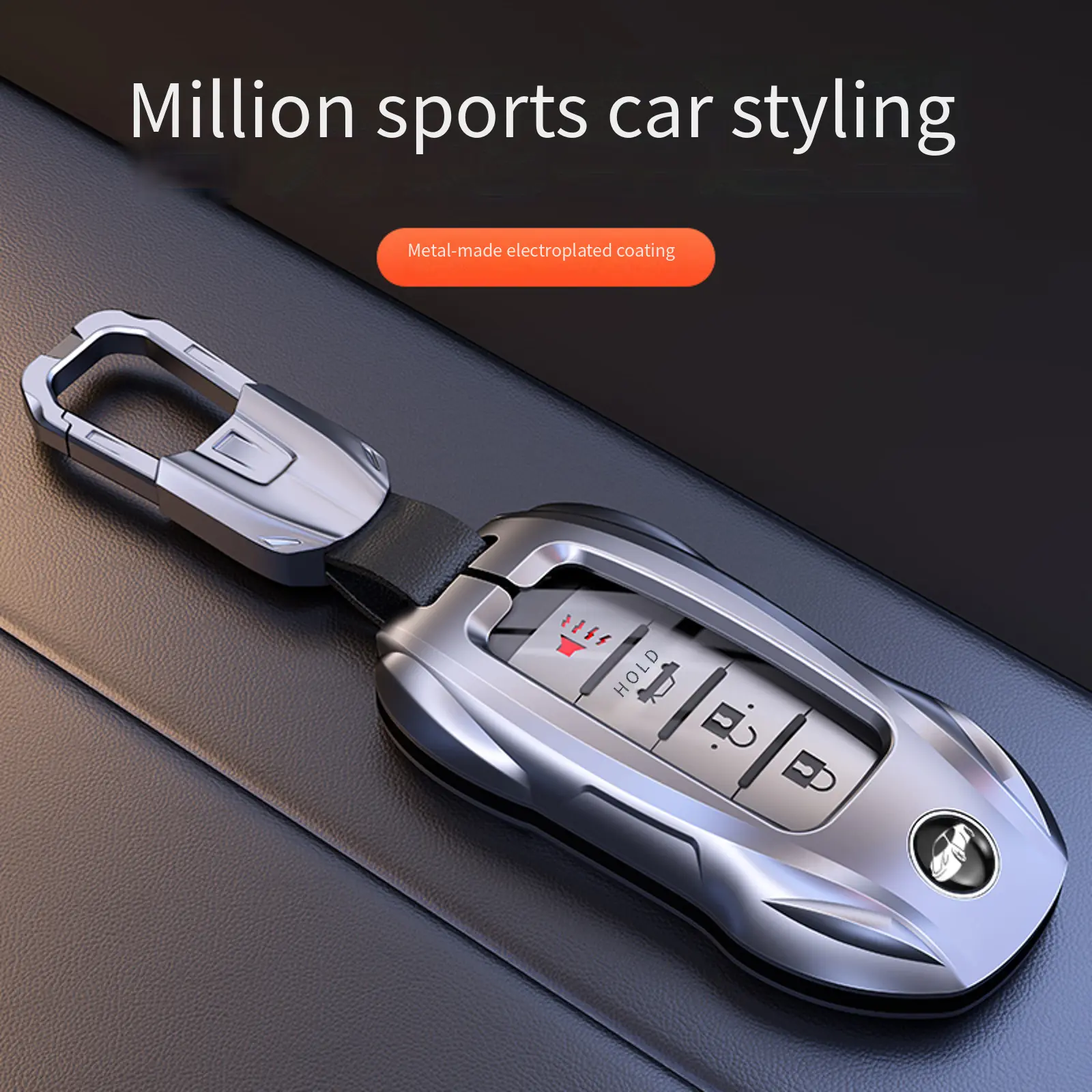 Car key cover,metal protective case, durablecar key shell, suitable for Nissan Altima,Maxima, Rogue, Infiniti, key remote protectivePremium key fob cover for Nissan models: Sylphy (14th generation), Tecla, Qashqai, Tiida, Kicks, Lannister, and Sentra.