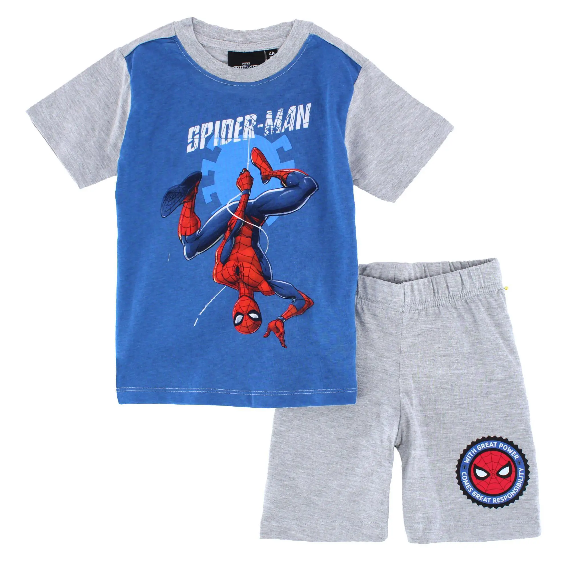 Textiel Trade Boys Spiderman Short Pajama Set, Short Pajama Sets, Short Sleeve, Graphic
