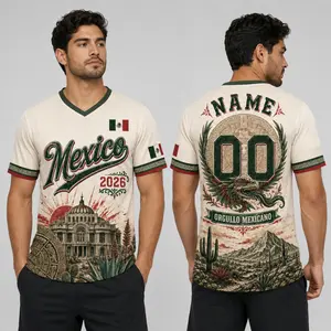 (Custom in Description) Mexico 2026 Fan Men’s Jersey, Personalized Name Number Shirt, Mexican Pride Heritage Sports Tee, Game Day Gift for Him