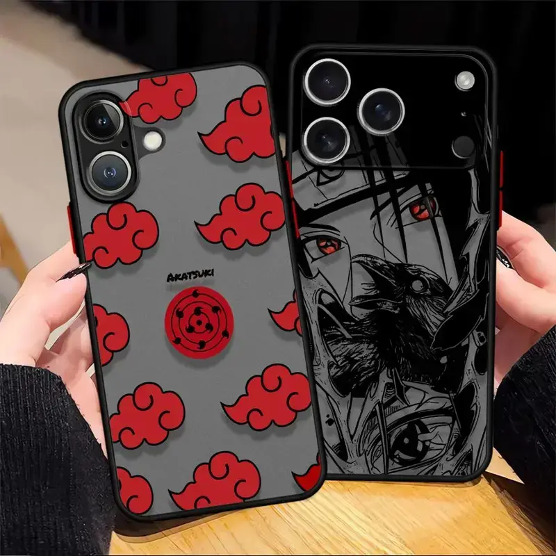 Japan Anime Cloud Itachi Case for iPhone 17 16 15 14 13 12 11Pro Max Plus Pro Air Soft Cover