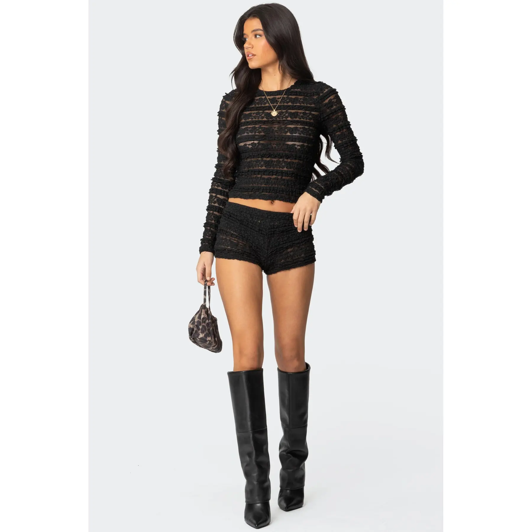 Maisley Sheer Lace Shorts Maisley Sheer Lace Shorts