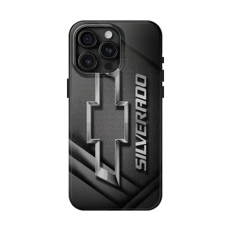 Pickup Truck Automotive Enthusiast Off Road Fan Gift Chevy Silverado Art Tough Phone Case. Rugged Country Speed Aesthetic Rugged Shockproof Protective Cover For iPhone 17 Pro Max 16 Air 15 14 13 12 11.