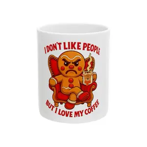 Holiday Grumpy Gingerbread Mug