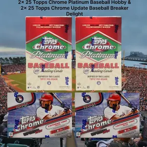 Baseball Break 668 - 2025 Topps Chrome Platinum & Chrome Breaker Delight 4 Box PYT
