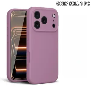 Skin-Friendly Liquid Silicone Case for iPhone 17 Pro Max, 17 Pro, 17 Air, 16, 15, 14, 13 Pro Max, Durable Protection, Soft Touch