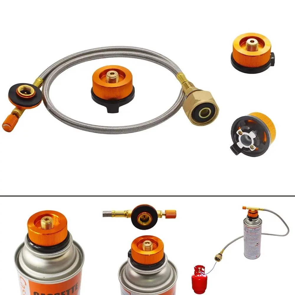 Propane Refill Adapter, Outdoor Camping Gas Cylinder Converter, Lpg Tank Coupler for Stove Burner, Portable Filling Tool