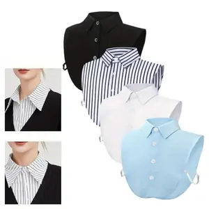 Women's 4-Pcs Large-Size Detachable High-Neck Mock Collar Set - Exposure-Preventing Dicky Collar Accessories, Ideal for Festive Costumes, Birthday Gifts