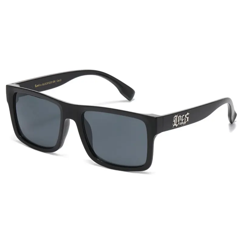 Locs Sunglasses - Black Stylish Design with Curved Lenses and Stylish Frame