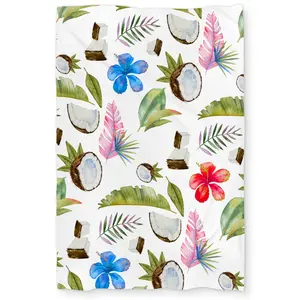 360 stand Twin Extra Long Tropical Duvet Set, Bed Set with Bed Accessories, Exotic Bedroom Decor Accent for Textiles & Soft Furnishings, Bedroom Decor Ideas