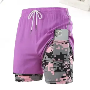 Women’s casual athletic pants with drawstring, elastic waistband, lining, and contrasting colors; suitable for outdoor sports, fitness, running, and casual wear. Women’s shorts, athletic shorts.