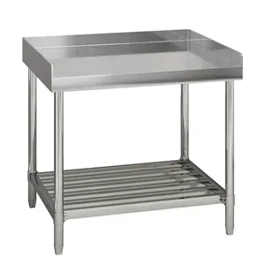 GARVEE Stainless Steel Work Table with Backsplash & Sidesplashes, Available in 24x48 & 30x36 Inches, Ideal for Commercial Kitchens, Restaurants, Garages, & Laundry Rooms, Featuring a Durable Undershelf for Extra Storage & Organization