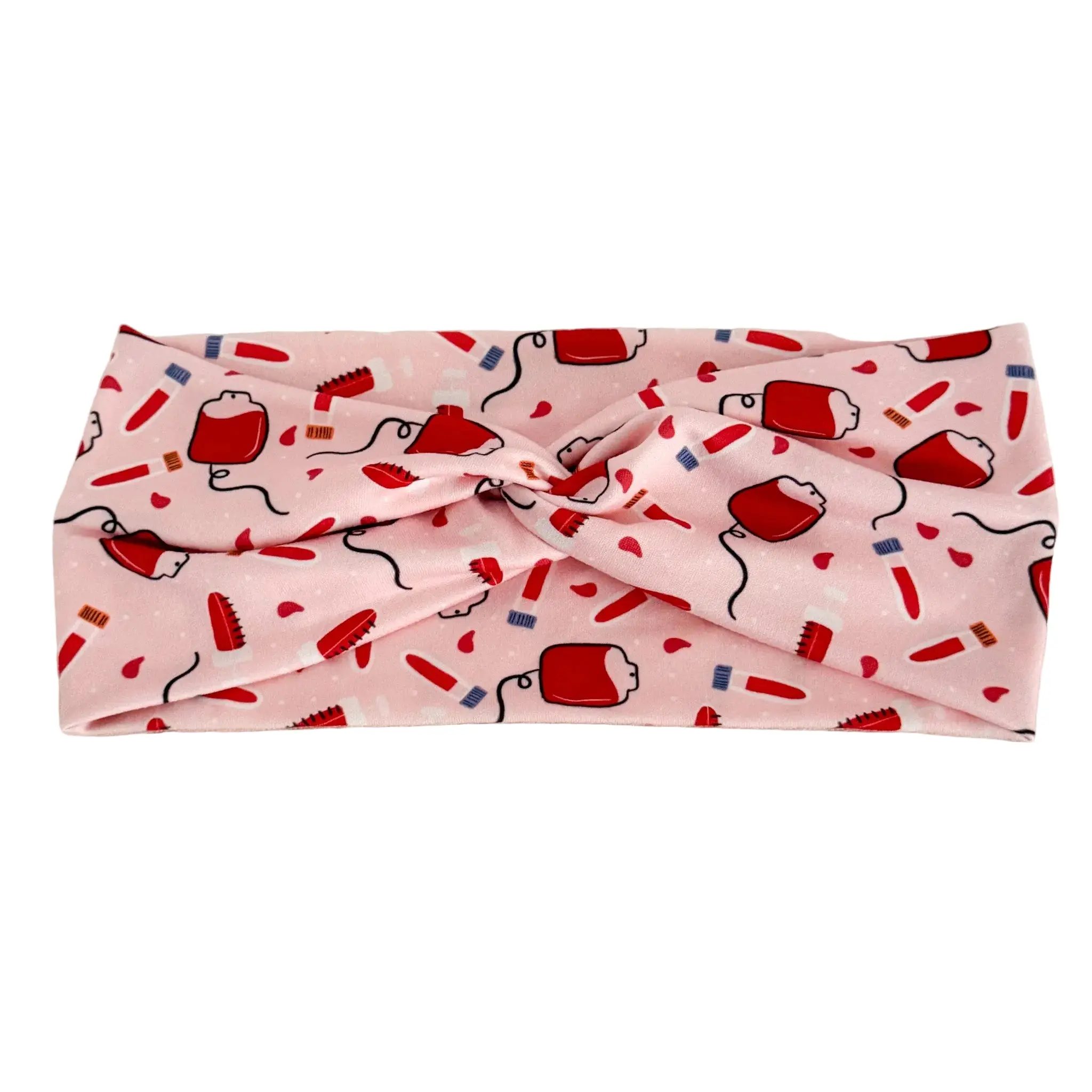 Phlebotomist Blood Bags Headband – Handmade Gift for Phlebotomists & Lab Techs