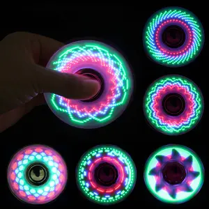 6colors Creative LED Light Luminous Fidget Spinner Changes Hand Spinner Golw in the Dark Stress Relief Toys For Kids #RRB