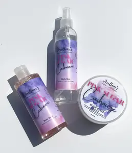 JerrBear's - Body Care Bundle - Body Balm Glaze, Body Wash and Body Mist Trio - Skin Care Fragrance Radiant Silky Smooth Comfort Cleansing