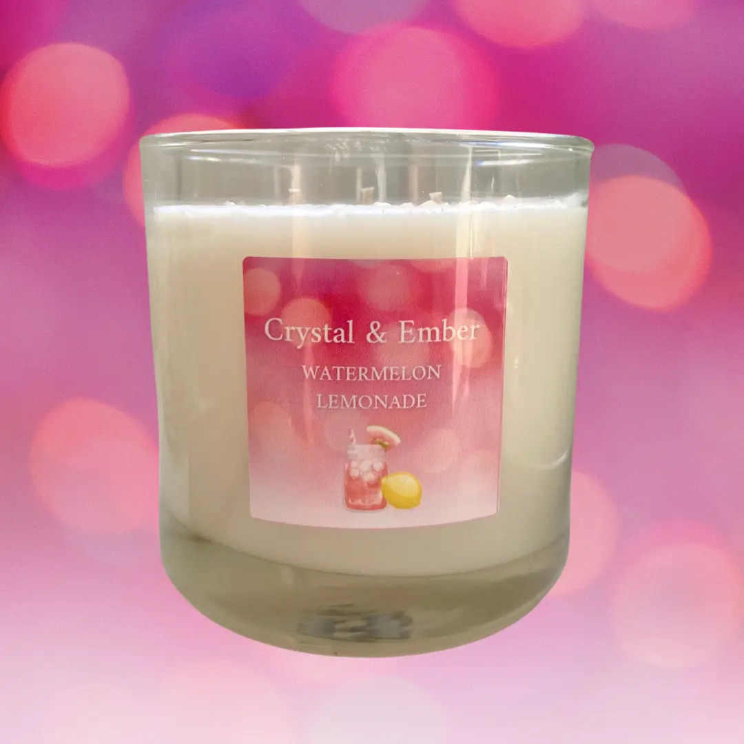 Watermelon Lemonade Crystal Candle